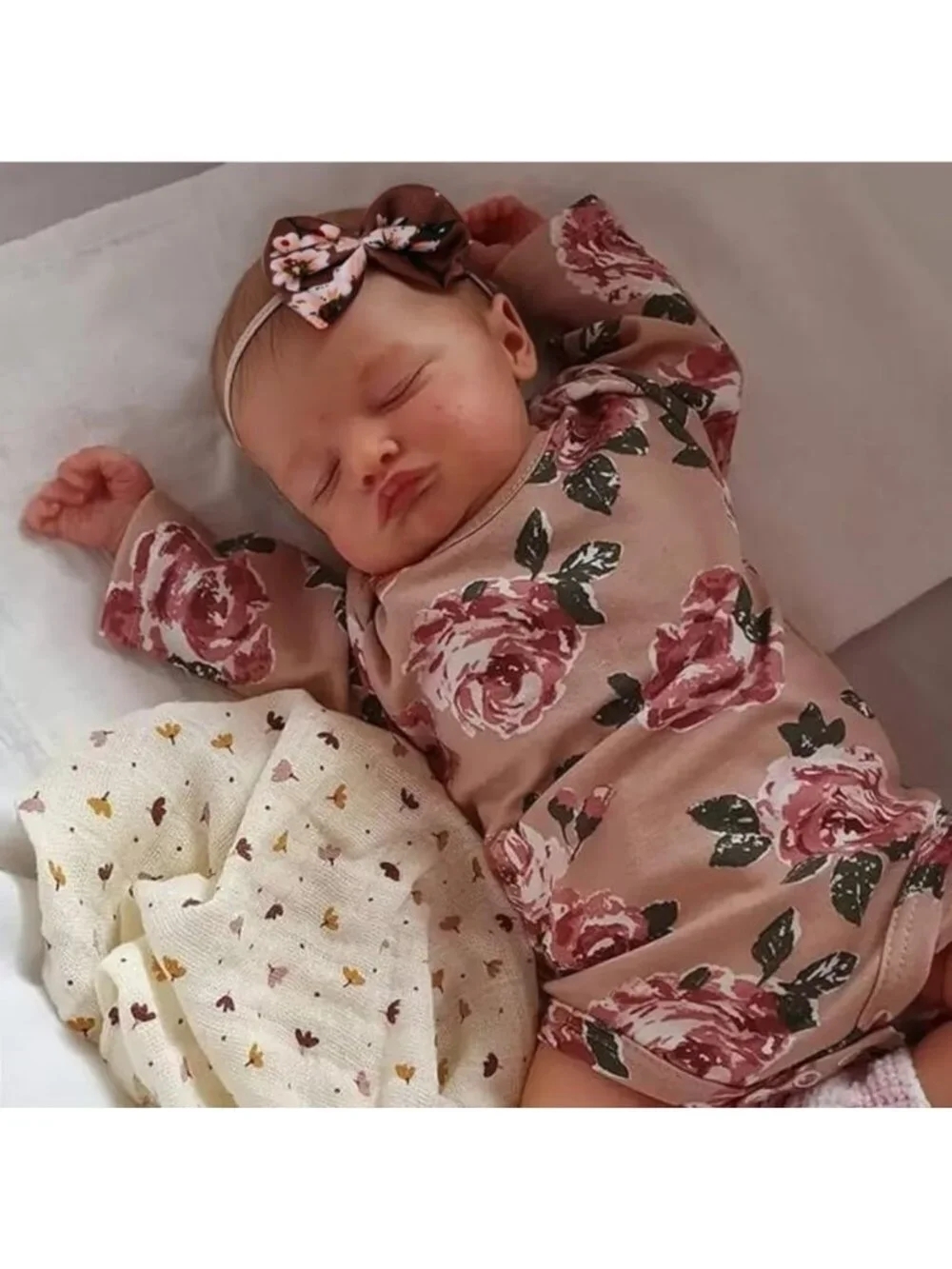 Lifelike 20" Reborn Baby Girl Doll - Realistic Newborn with Veins for Kids 3